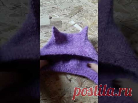 Детская шапка с ушками спицами.  Как связать?! Теория (Kitty Cap) часть1
