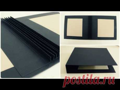 20x20 Scrapbook #1 * Cover & Bindung (Hidden Hinge) [eng sub]