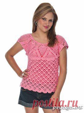 Вязание. Все модели со ссылками на схему. Добавлена фотография в альбом ЖЕНСКИЕ топы и другие летние воздушные...