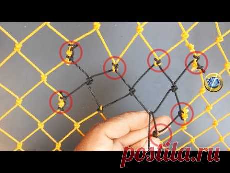Net mending | How to repair network breakage? Knots and techniques