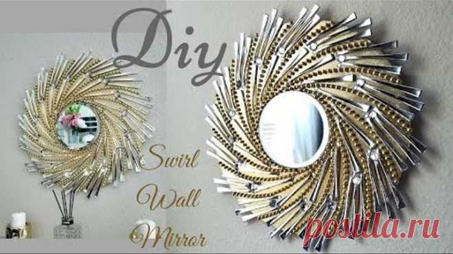 Diy Swirl Mirror Wall Decor| Wall Decorating ideas!