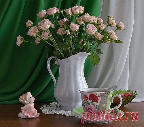цветы и чай