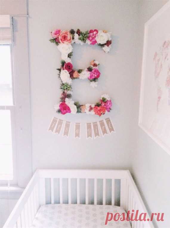 The Ellody Custom Floral Letter от FreshPartyCollective на Etsy