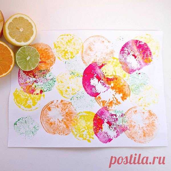 Рисуем овощами и фруктами / Необычные поделки