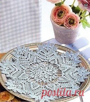 Салфеточка "Объёмная снежинка"