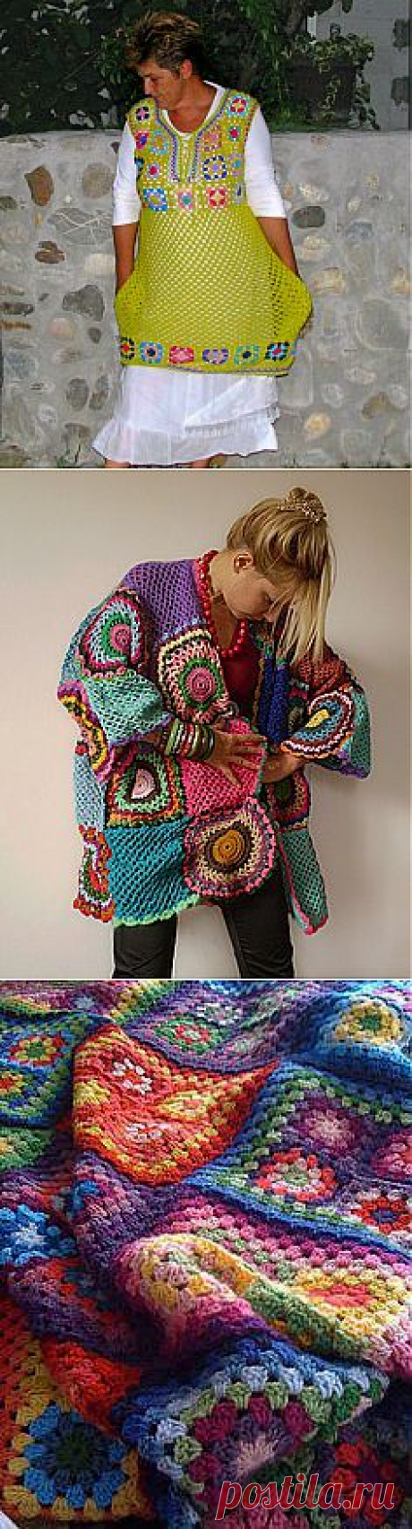 kiwi green ...plus size Handcrochet autumn colors tunic/dress