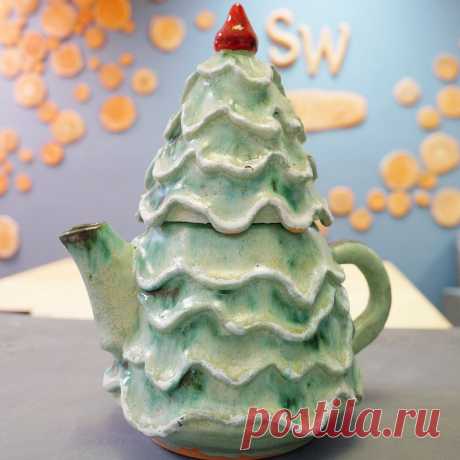 Купить новогодний керамический чайник от SWCeramica | Mellroot