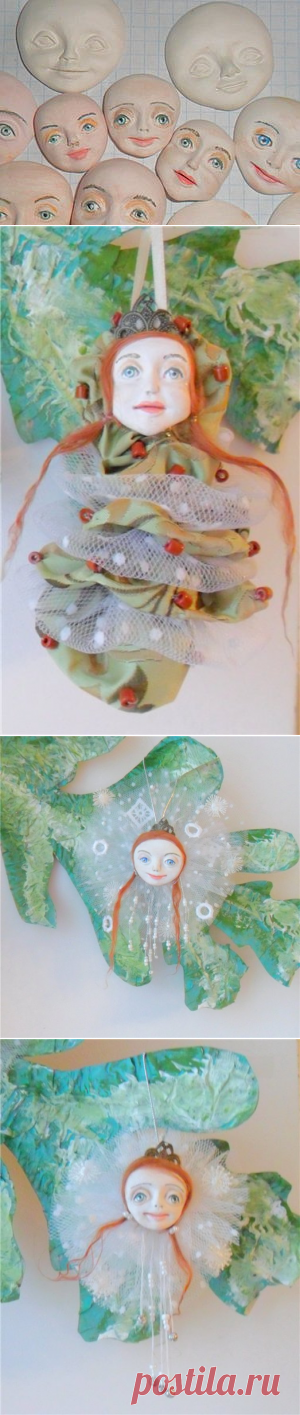 Елочные игрушки. Лепка лица. - Ярмарка Мастеров - ручная работа, handmade