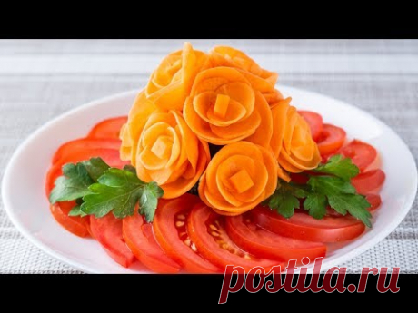 5 SUPER ideas Decorando con verduras en la mesa festiva. Qué verduras tan bien picadas Comida casera