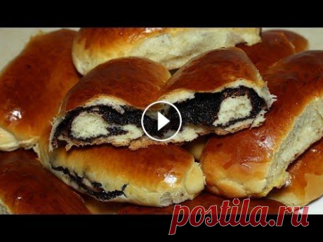 Воздушные булочки с маком. Сдобные пирожки с маковой начинкой. Рецепт: Мука 500 г Молоко 250 м Дрожжи сухие 2 ч ложки Сахар 4-5 ст ложек Соль 1 ч ложка Яйца 2 шт Ванильный сахар 1 пакетик Масло сливочное (мягкое) ...