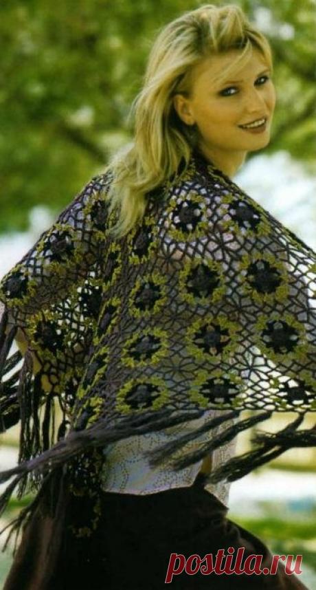 Шали крючком схемы - подборка изысканных и женственных моделей - Ladiesvenue.ru