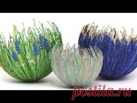 Крейзи вул. Вазы. Crazy Wool. Vases.