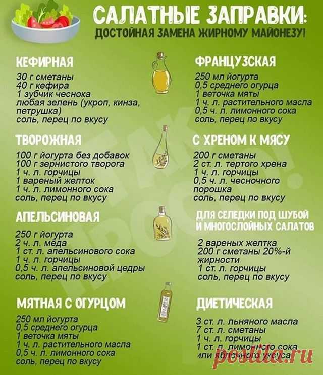Полезные заправки для салатов👍 На заметку хозяюшкам😛 Спасибо за лайк 👍♥️ (Автор @mirsalatov) #eda #vkusno #вкусно #рецепты #еда #вкуснаяеда…