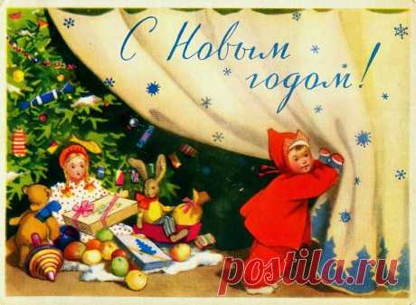 История советской новогодней открытки - Ярмарка Мастеров - ручная работа, handmade