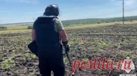 Специалисты МЧС России обезвреживают взрывоопасные предметы в курском приграничье — видео. Специалисты сводного отряда МЧС России уничтожают взрывоопасные предметы в приграничных районах Курской области. На территории объекта энергетического комплекса пиротехники обезвредили ракету, предположительно, американского производства. За сутки сапёрам удаётся обследовать около двух гектаров, всего в регионе было обезврежено более 70 ВОП. Читать далее