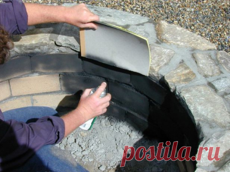 Оформление очага во дворе