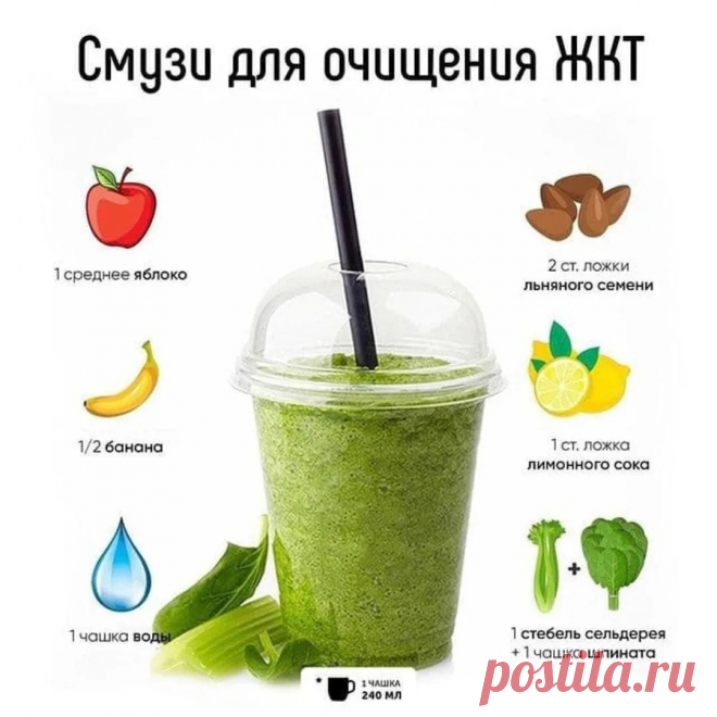Смузи для очищения ЖКТ