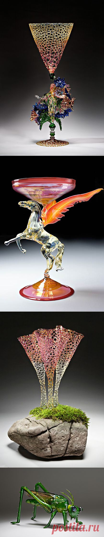 Волшебство из стекла R. JASON   HOWARD.В настоящее время его работы основаны на уникальной комбинации традиционных итальянских технологий и самостоятельно изобретенных  процессов для создания больших, органических, красочных форм, которые раздвигают  границы   по  созданию  стеклянных  изделий.