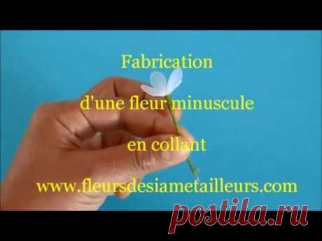 Fabrication d'une fleur minuscule en collant / Tiny Nylon Flower