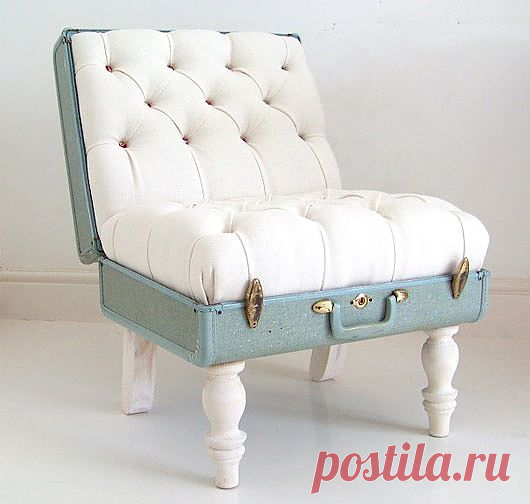 пуфик из чемодана