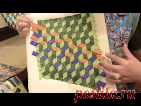 Rami Kim shows a technique from her new AQS book Elegant Cotton Wool Silk Quilts - YouTube