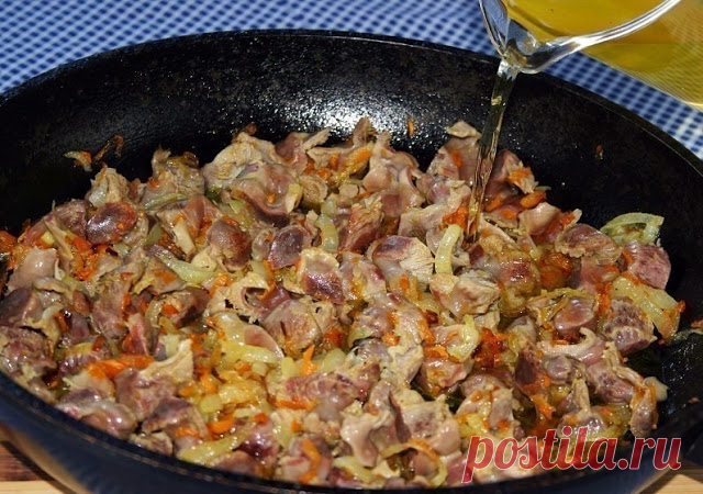 7 рецептов приготовления вкуснейших куриных желудков. Очень дешево и очень вкусно!!! - 1000