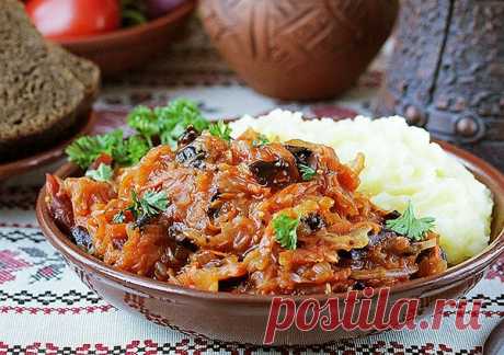 Смаженина из квашеной капусты по-охотничьи