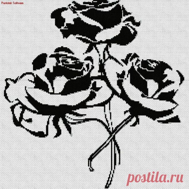 Схемы для вышивки крестом. Монохром-4 (179 фото)
