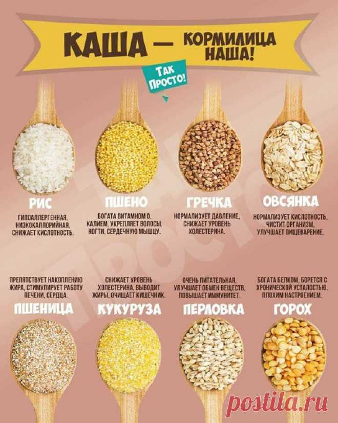 Полезные свойства круп