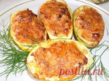 Кабачки фаршированные куриной грудкой | Рецепты моей мамы