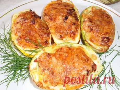 Кабачки фаршированные куриной грудкой | Рецепты моей мамы