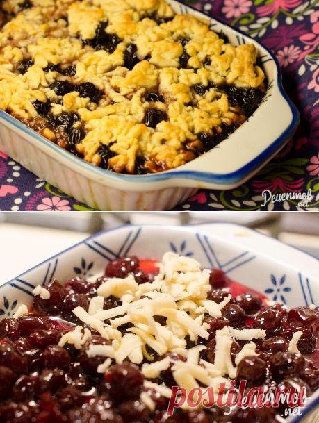 Тертый пирог с повидлом