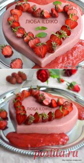 Диетический десерт из йогурта и клубники (без сахара) | 4vkusa.ru