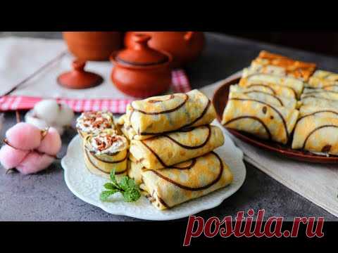 Как нанести рисунок на блины! Блинчики с творогом, которые всех удивят!