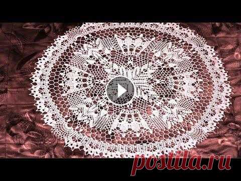 БОЛЬШАЯ САЛФЕТКА КРЮЧКОМ "СНЕЖНАЯ КОРОЛЕВА" . ЧАСТЬ 1 Видео мк по вязанию большой красивой салфетки крючком "Снежная Королева", часть 1 (ряды 1-10). Обратите внимание, что мастер класс все же сл...