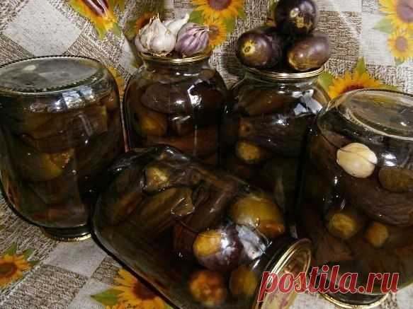 БАКЛАЖАНЫ КОНСЕРВИРОВАННЫЕ ПО-БЫСТРОМУ