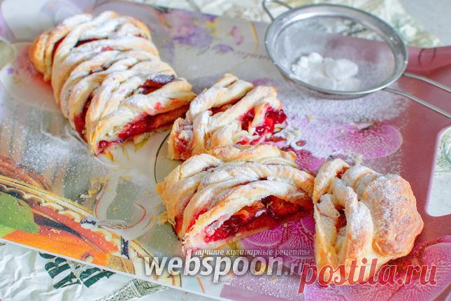 Пирог со сливами из слоёного теста рецепт с фото, как приготовить на Webspoon.ru