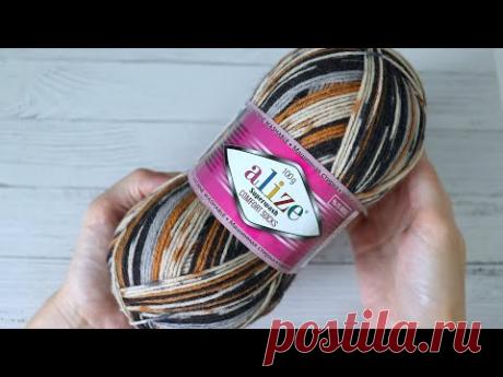 Эта пряжа просто идеальна для носков, хоть многие считают ее тонкой  Показываю ее в деле