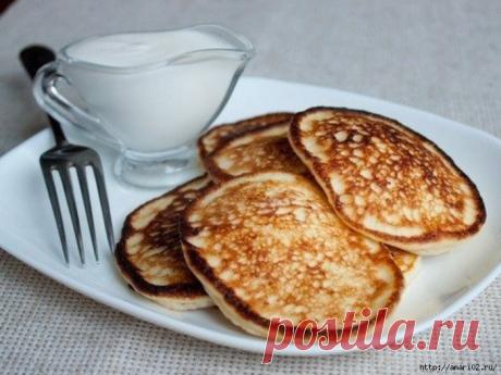 Оладьи из творога с корицей