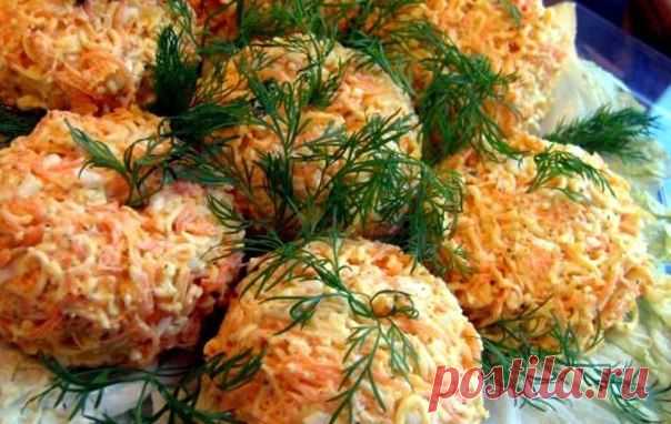 Салат «Морковные гнездышки» | Банк кулинарных рецептов