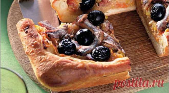 Писсаладьер, французский луковый пирог с анчоусами. Пошаговый рецепт с фото на Gastronom.ru