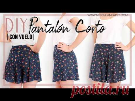 DIY PANTALÓN | Cómo hacer un pantalón corto con vuelo