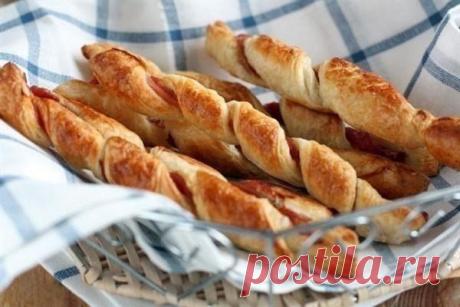 Слоеные палочки с ветчиной  / Удивительная еда!