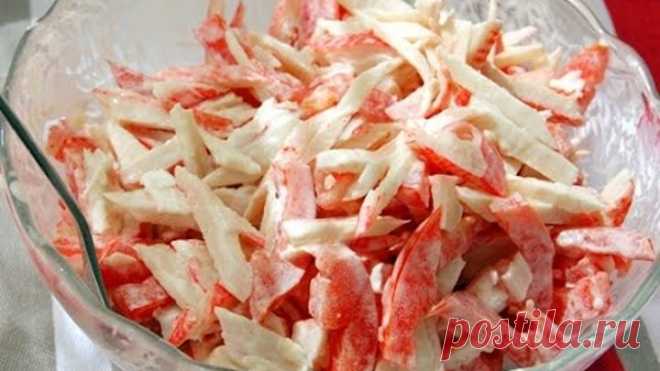 Ну очень вкусный и нежный салат Красное Море
