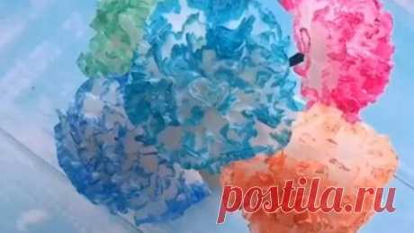 Красивые цветы из салфеток! Очень просто!🌺