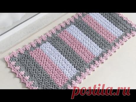 Tapete de Crochê ponto Zig Zag por Sandra Brum