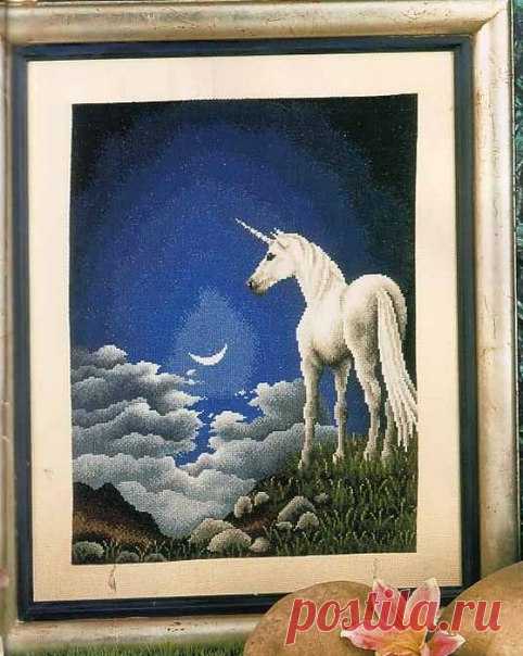 Скачать схему вышивки единорог. Вышивка крестом единорог | Amac