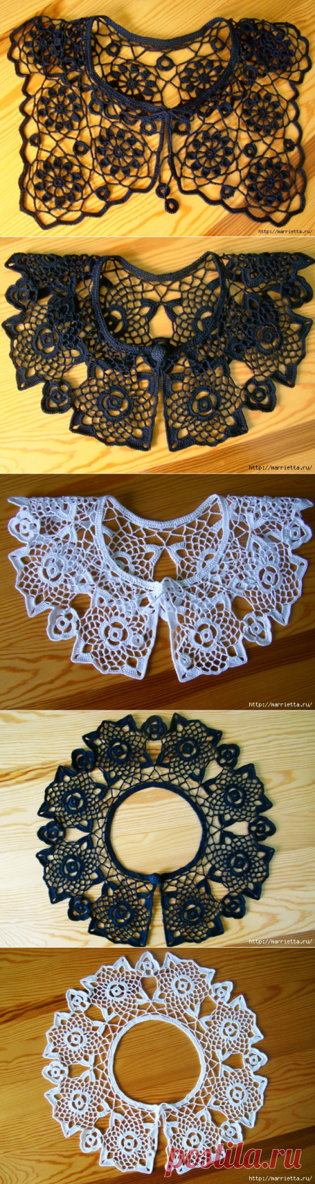 Не хотите связать крючком воротничок? СХЕМА