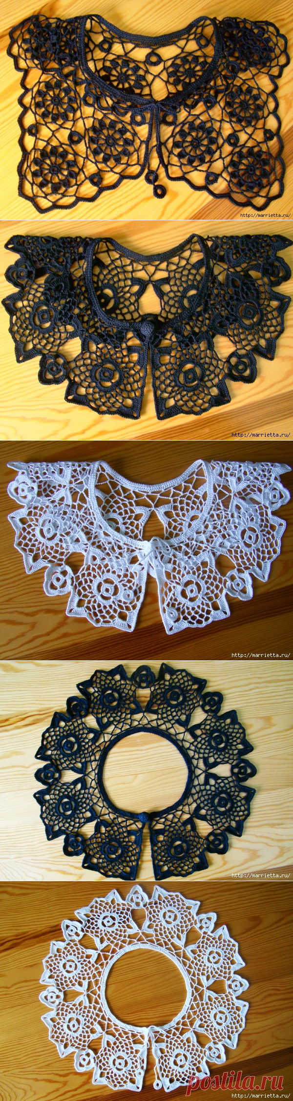 Не хотите связать крючком воротничок? СХЕМА