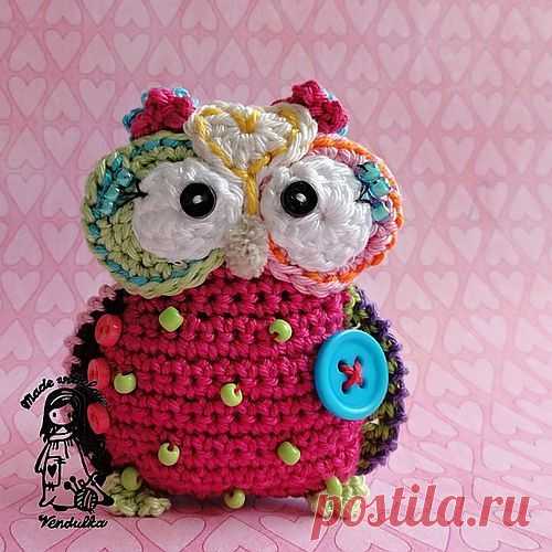Owl pendant pattern by Vendula Maderska